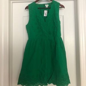 NWT J. Crew eyelet Dress Size 8